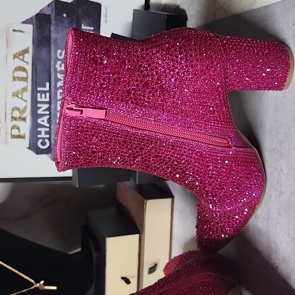 Forever brand rhinestone booties - Picture 5 of 7